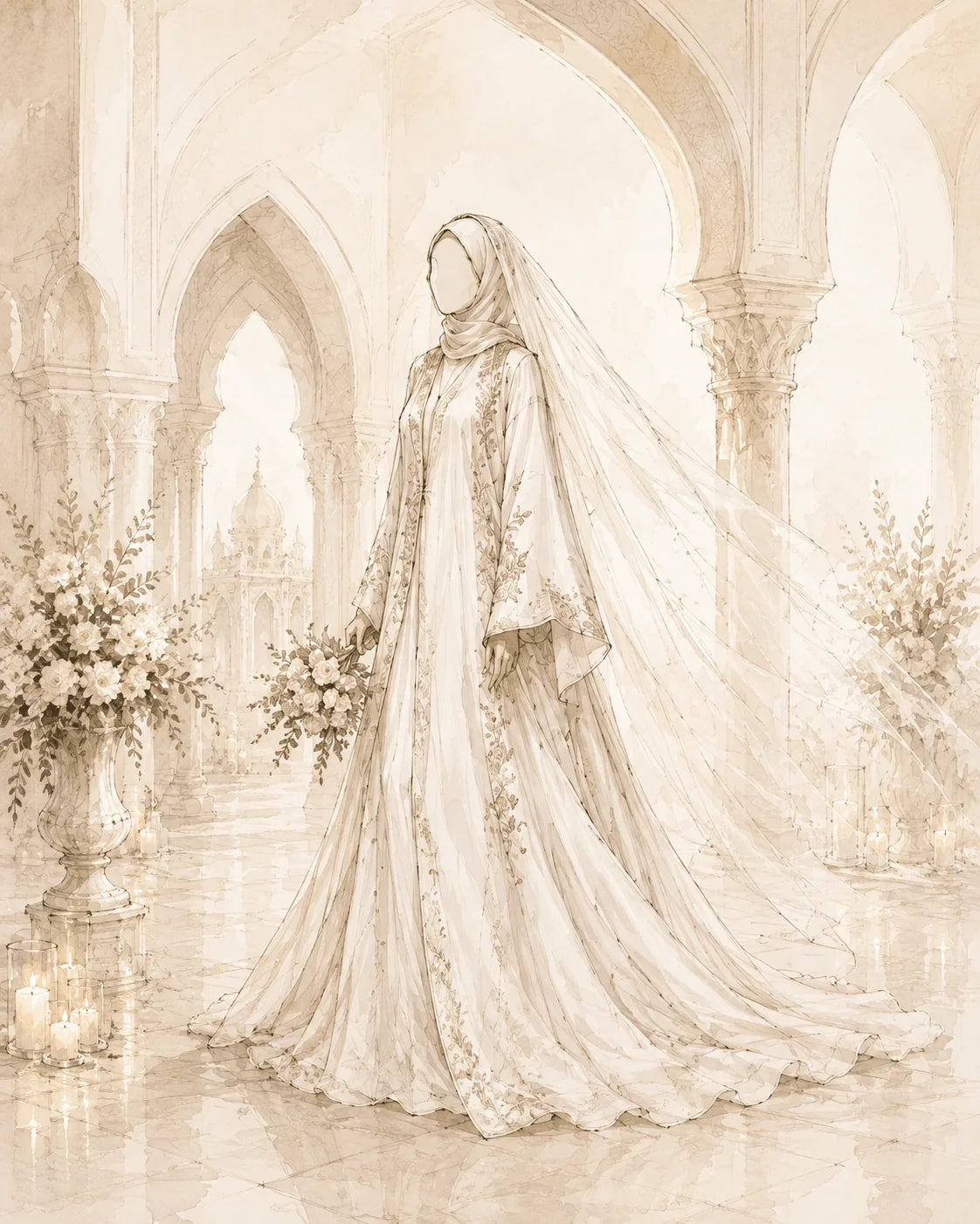 Hochzeits-Abayas für Damen – elegante Modelle für Hochzeit und Nikah