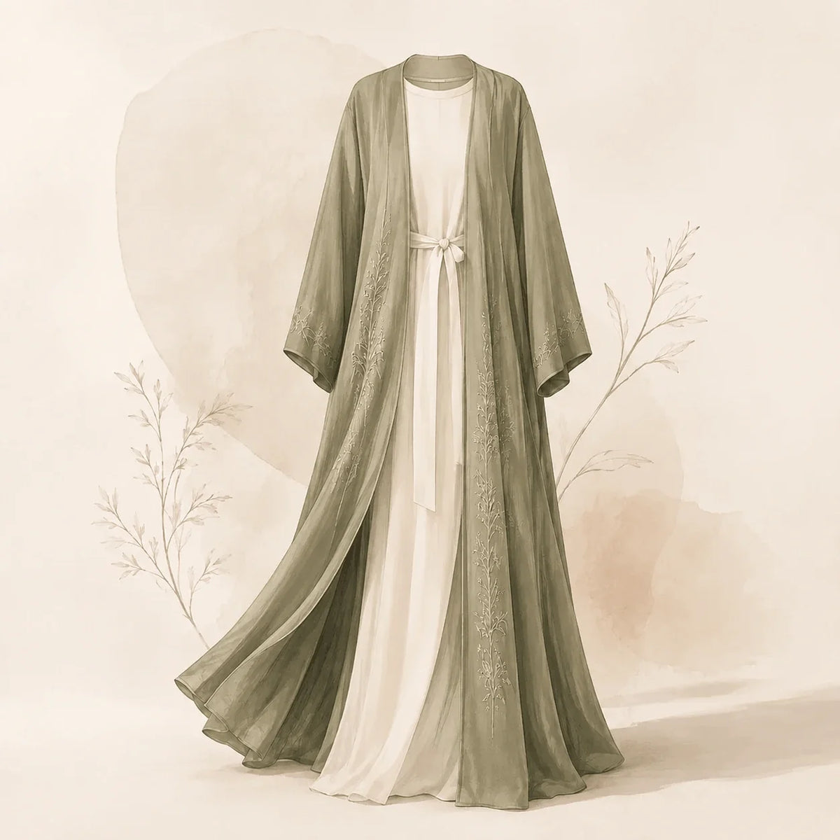 Offene Abayas für Damen – vielseitige offene Modelle im Kimono-Stil