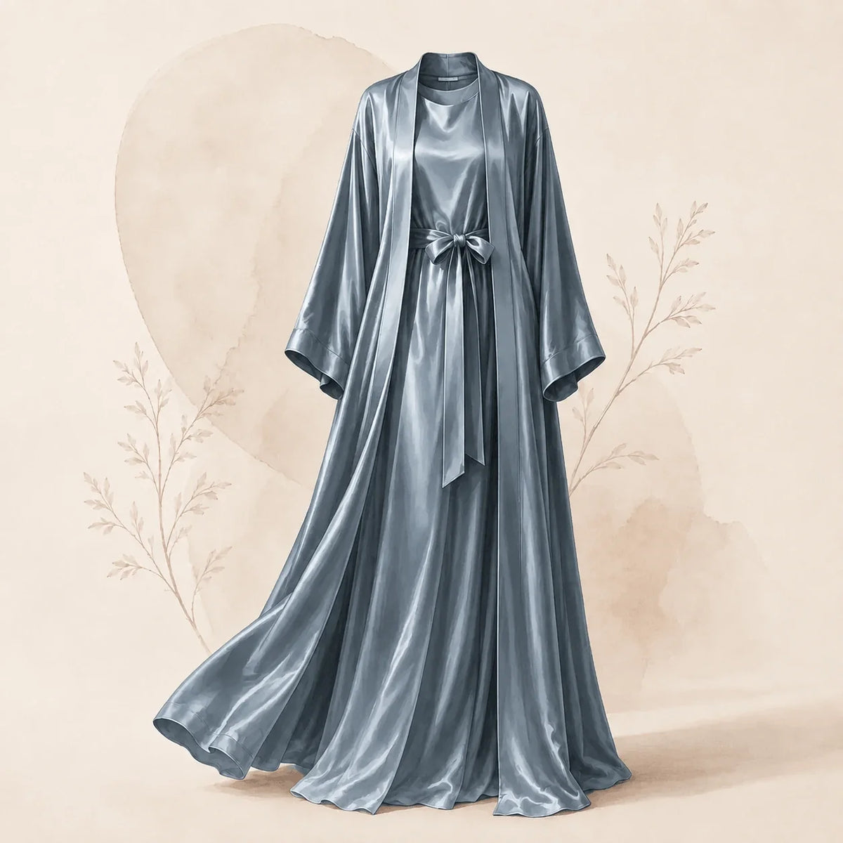 Satin Abayas für Damen – elegante Modelle mit fließendem Glanz