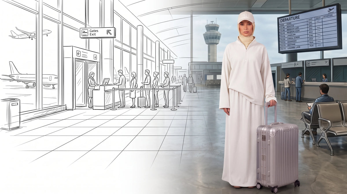 woman with suitcase