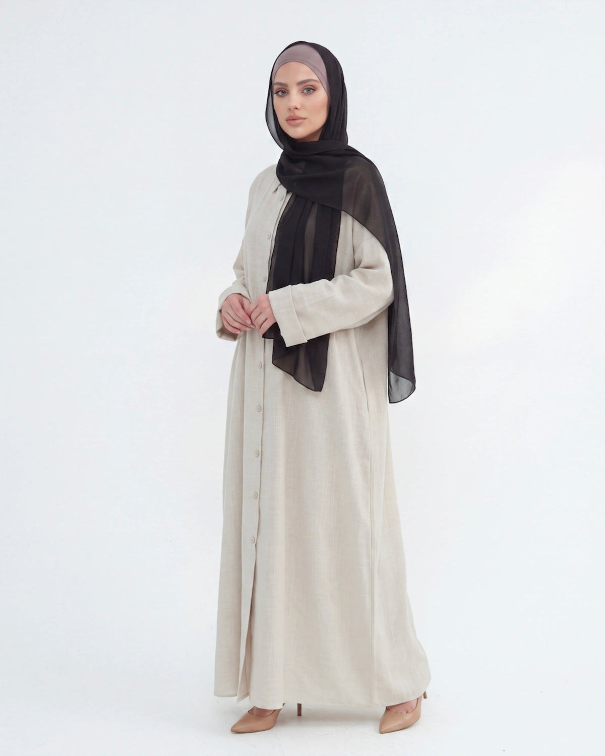 Mira Linen Set in Weiß – leichtes 2-teiliges Sommer-Set aus Oberteil und Hose